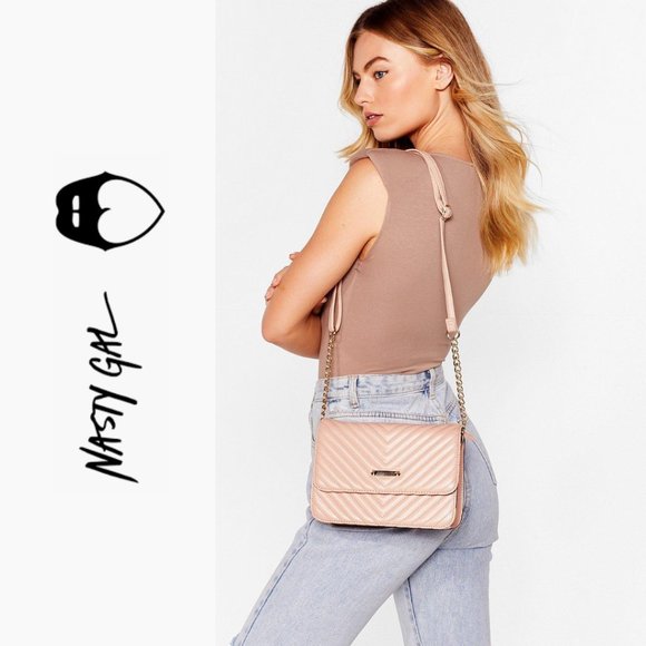 Nasty Gal Handbags - 🎉 HOST PICK 🎊 WANT Feelin' Quilt-y Faux Leather Crossbody Bag